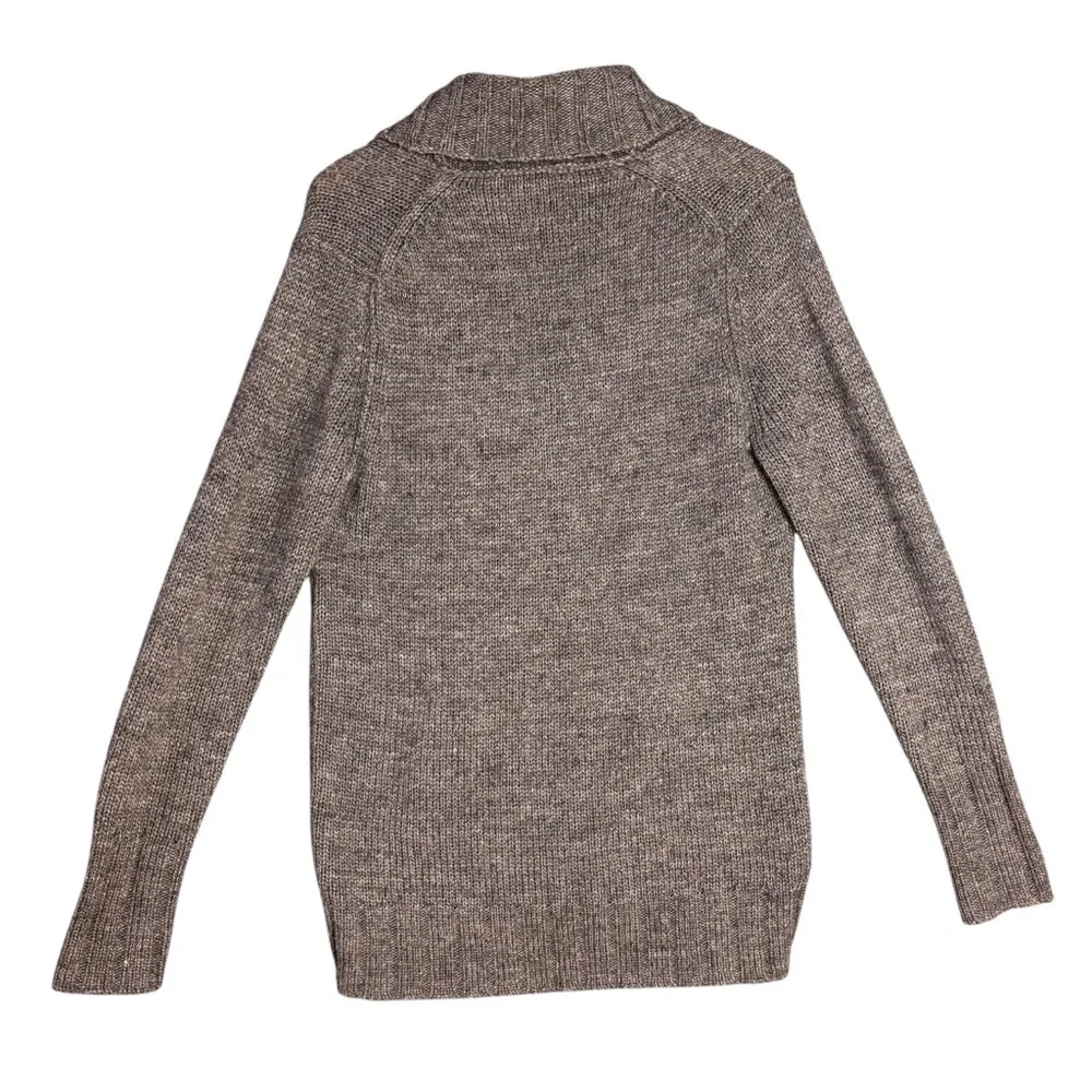J.Crew Shawl Neck Gray Wool Mohair Blend Zipper Sweater – Women’s Sz L